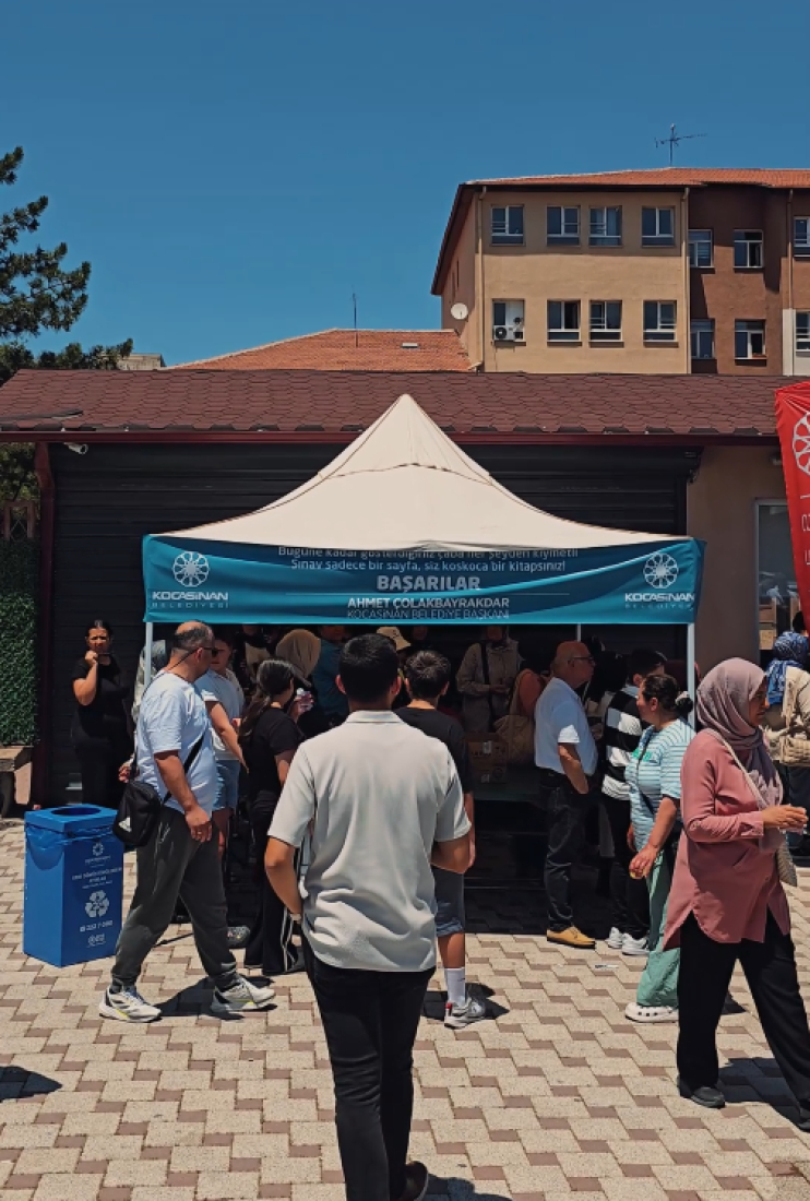 BAŞKAN ÇOLAKBAYRAKDAR: “EĞİTİMDE DE, SINAVDA DA KOCASİNAN HEP YANINIZDA”