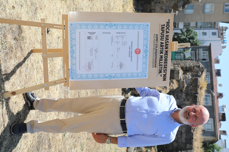 BAŞKAN ÇOLAKBAYRAKDAR: “TARİHİ MEDRESEMİZ, ŞEHİR AKADEMİSİ KİMLİĞİYLE YENİDEN HAYAT BULACAK”