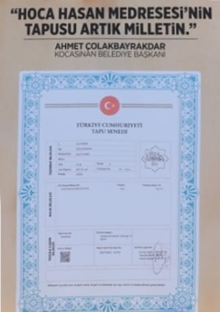 BAŞKAN ÇOLAKBAYRAKDAR, “KAYSERİ’NİN İLK MEDRESESİNİ KÜLTÜR HAZİNEMİZE YENİDEN KAZANDIRIYORUZ”
