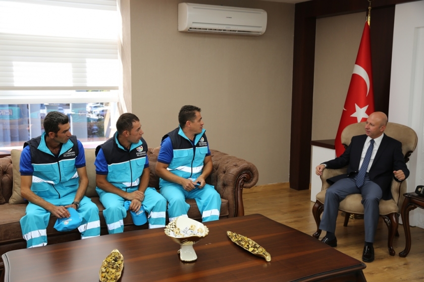 KOCASİNAN’A GELEN TEŞEKKÜR MESAJI İŞÇİLERE ÖDÜL GETİRDİ