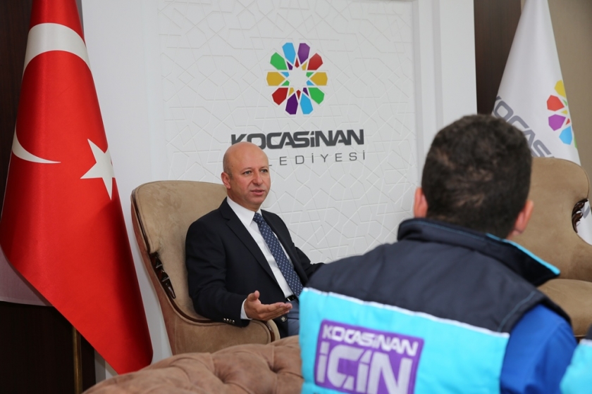 KOCASİNAN’A GELEN TEŞEKKÜR MESAJI İŞÇİLERE ÖDÜL GETİRDİ