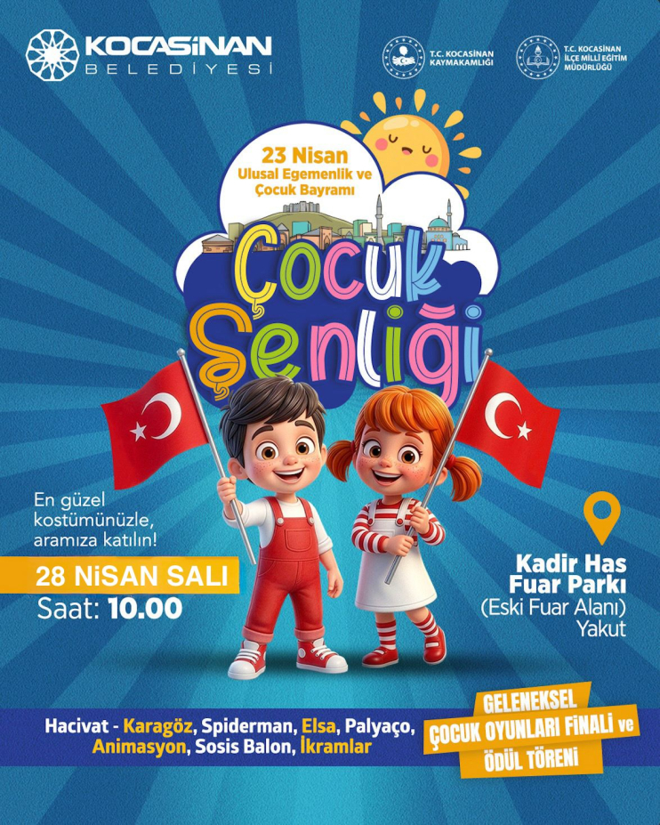 BAŞKAN ÇOLAKBAYRAKDAR’DAN ÇOCUK ŞENLİĞİNE DAVET
