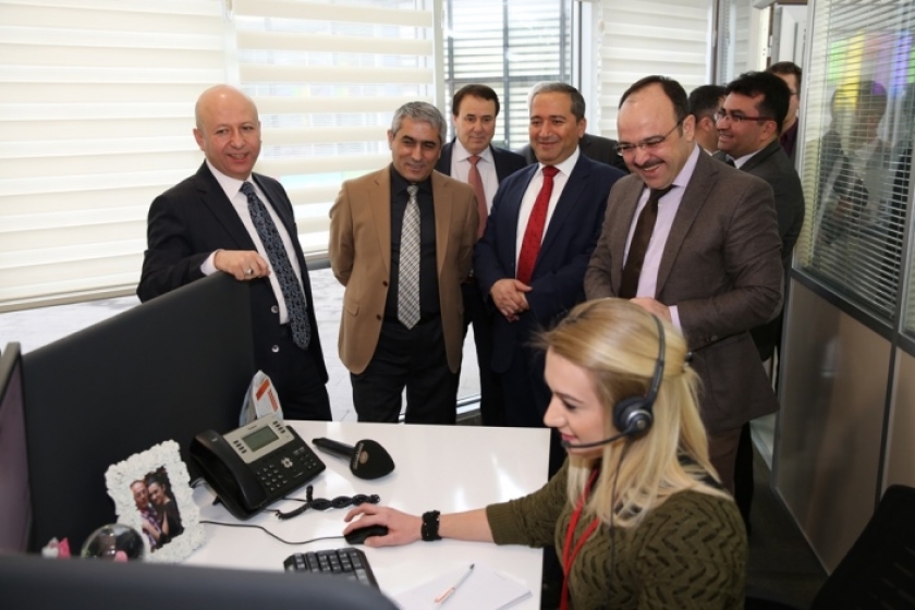 BAŞKAN ÇOLAKBAYRAKDAR KAYMAKAMLARI AĞIRLADI