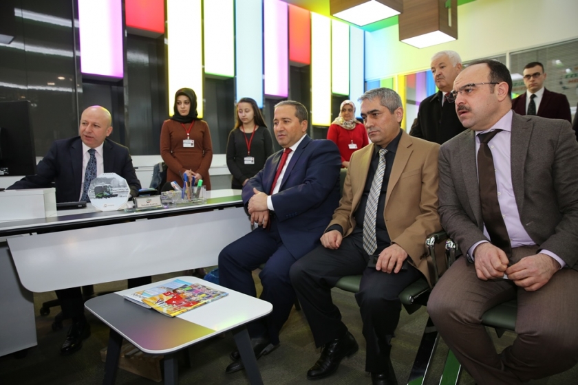 BAŞKAN ÇOLAKBAYRAKDAR KAYMAKAMLARI AĞIRLADI